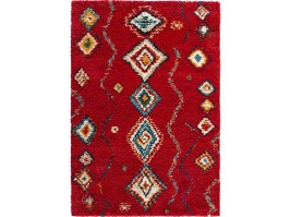 Hochflor Geometric 102693, red