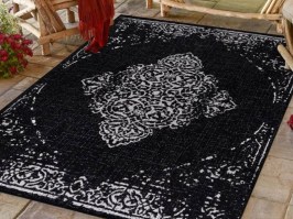 Sany 4416 paklājs lietošanai iekšā / ārā, melns