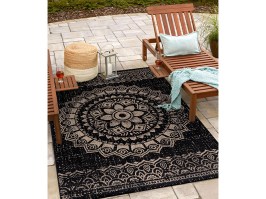 Sany 4417 paklājs lietošanai iekšā / ārā, black