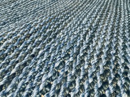 Divpusējs džutas paklājs 49106353 zils